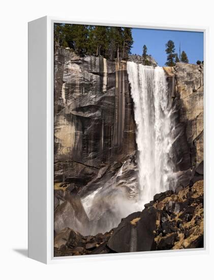 USA, California, Yosemite National Park. Vernal Fall in Spring from the Mist Trail-Ann Collins-Framed Premier Image Canvas