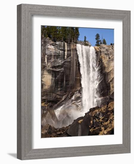USA, California, Yosemite National Park. Vernal Fall in Spring from the Mist Trail-Ann Collins-Framed Photographic Print