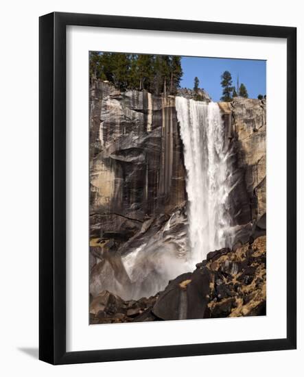 USA, California, Yosemite National Park. Vernal Fall in Spring from the Mist Trail-Ann Collins-Framed Photographic Print