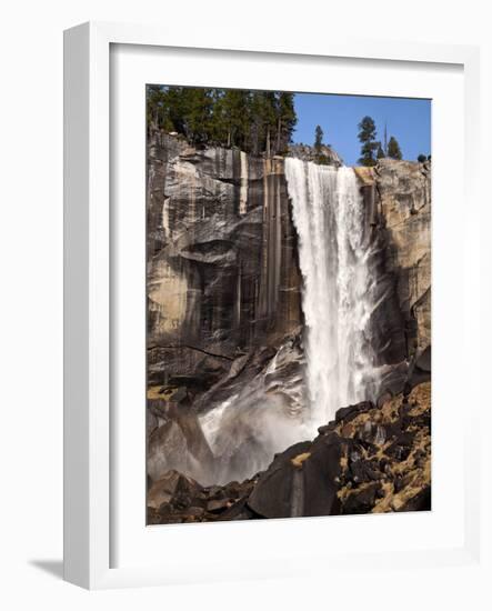 USA, California, Yosemite National Park. Vernal Fall in Spring from the Mist Trail-Ann Collins-Framed Photographic Print