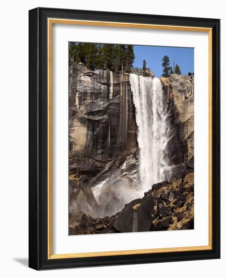 USA, California, Yosemite National Park. Vernal Fall in Spring from the Mist Trail-Ann Collins-Framed Photographic Print