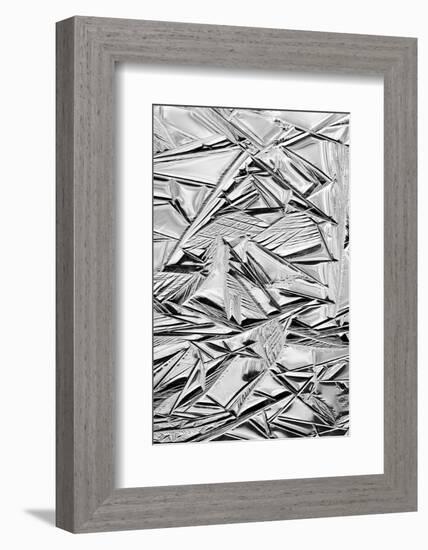 USA, California, Yosemite National Park. Winter ice patterns on the Merced River-Ann Collins-Framed Photographic Print