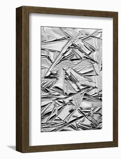 USA, California, Yosemite National Park. Winter ice patterns on the Merced River-Ann Collins-Framed Photographic Print