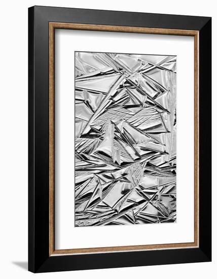 USA, California, Yosemite National Park. Winter ice patterns on the Merced River-Ann Collins-Framed Photographic Print