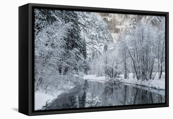 USA, California, Yosemite National Park. Winter Landscape of Merced River-Jaynes Gallery-Framed Premier Image Canvas