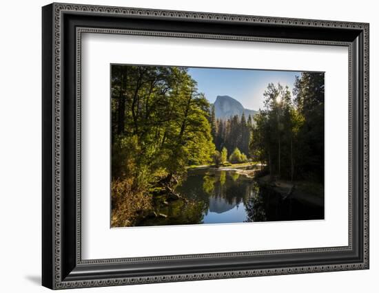 USA California. Yosemite National Park, Yosemite Valley over Merced River.-Alison Jones-Framed Photographic Print