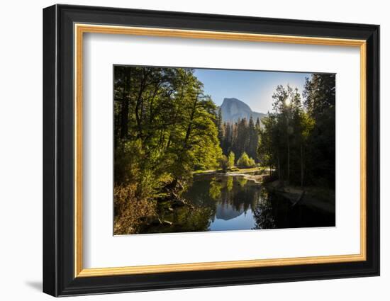 USA California. Yosemite National Park, Yosemite Valley over Merced River.-Alison Jones-Framed Photographic Print