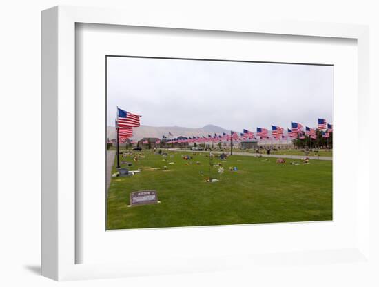 USA, Cemetery, Memorial-Day, Flags-Catharina Lux-Framed Photographic Print