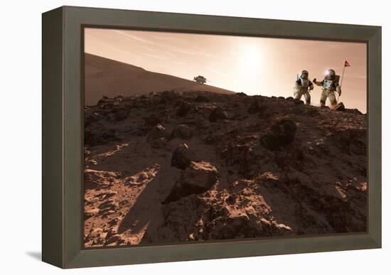 USA-China Exploration of Mars, Artwork-Detlev Van Ravenswaay-Framed Premier Image Canvas