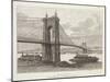 Usa, Cincinnati, Bridge over Ohio River from Nouvelle Geographie Universelle by Elisee Reclus-null-Mounted Giclee Print