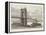 Usa, Cincinnati, Bridge over Ohio River from Nouvelle Geographie Universelle by Elisee Reclus-null-Framed Premier Image Canvas