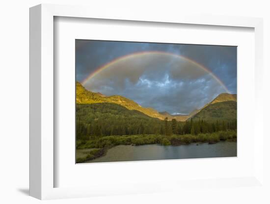 USA, Colorado, Gunnison National Forest. Rainbow over Slate River Valley-Jaynes Gallery-Framed Photographic Print