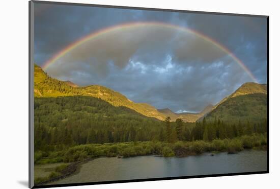 USA, Colorado, Gunnison National Forest. Rainbow over Slate River Valley-Jaynes Gallery-Mounted Photographic Print