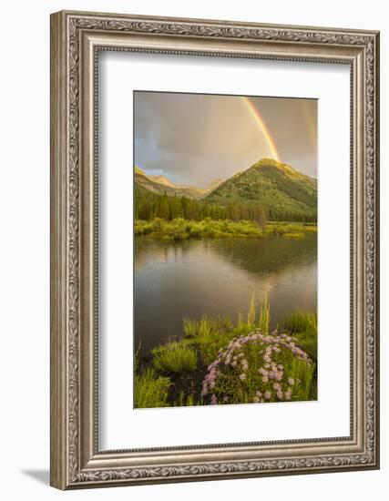 USA, Colorado, Gunnison National Forest. Rainbows over Slate River Valley-Jaynes Gallery-Framed Photographic Print