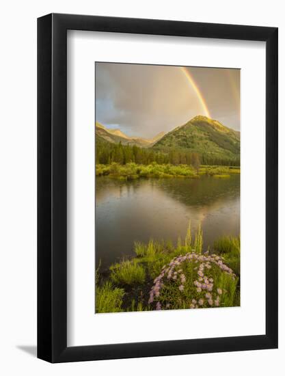 USA, Colorado, Gunnison National Forest. Rainbows over Slate River Valley-Jaynes Gallery-Framed Photographic Print