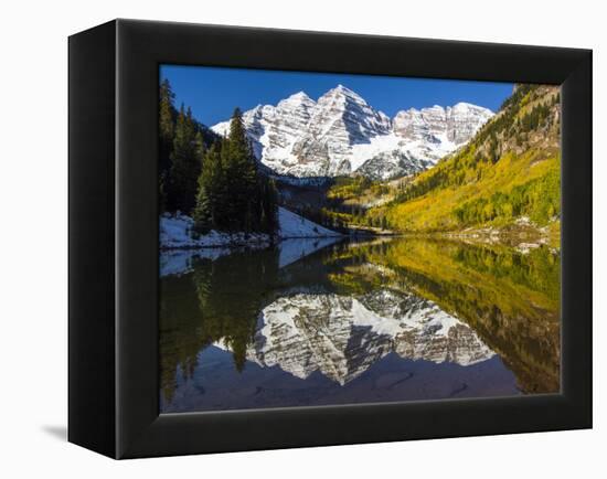 USA, Colorado, Maroon Bells-George Theodore-Framed Premier Image Canvas