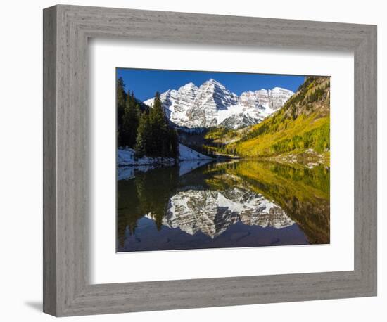 USA, Colorado, Maroon Bells-George Theodore-Framed Photographic Print