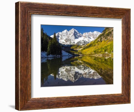 USA, Colorado, Maroon Bells-George Theodore-Framed Photographic Print