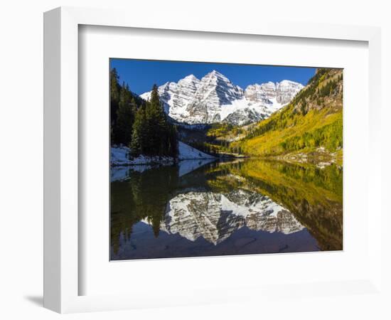 USA, Colorado, Maroon Bells-George Theodore-Framed Photographic Print