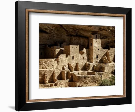 USA, Colorado, Mesa Verde National Park. Cliff Palace ruin-Ann Collins-Framed Photographic Print