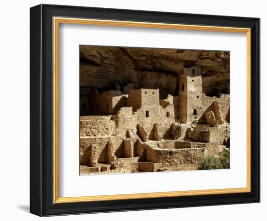 USA, Colorado, Mesa Verde National Park. Cliff Palace ruin-Ann Collins-Framed Photographic Print