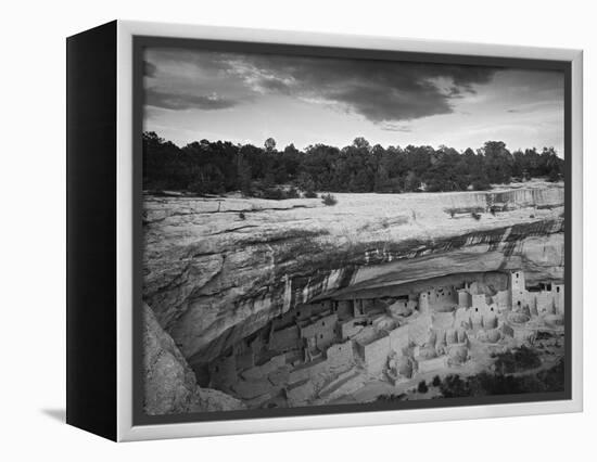USA, Colorado, Mesa Verde NP. Overview of Cliff Palace Ruins-Dennis Flaherty-Framed Premier Image Canvas
