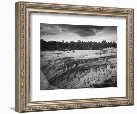 USA, Colorado, Mesa Verde NP. Overview of Cliff Palace Ruins-Dennis Flaherty-Framed Photographic Print