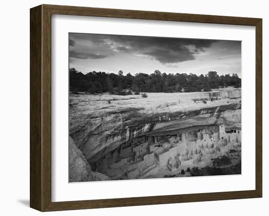 USA, Colorado, Mesa Verde NP. Overview of Cliff Palace Ruins-Dennis Flaherty-Framed Photographic Print