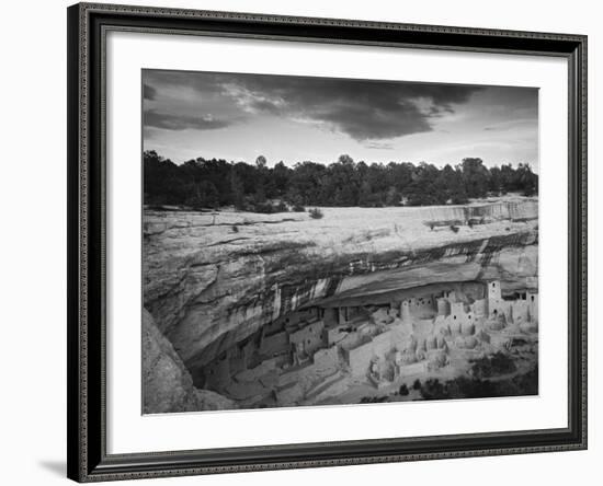 USA, Colorado, Mesa Verde NP. Overview of Cliff Palace Ruins-Dennis Flaherty-Framed Photographic Print