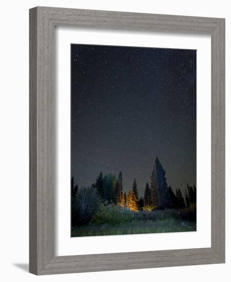 USA, Colorado. Night Sky at Lost Lake Slough-Jaynes Gallery-Framed Photographic Print