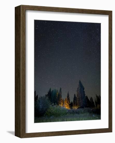 USA, Colorado. Night Sky at Lost Lake Slough-Jaynes Gallery-Framed Photographic Print