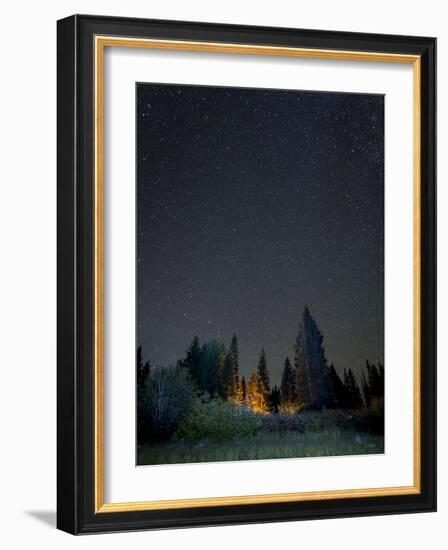 USA, Colorado. Night Sky at Lost Lake Slough-Jaynes Gallery-Framed Photographic Print