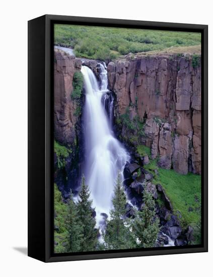 USA, Colorado, Rio Grande National Forest, North Clear Creek Falls in the San Juan Mountains-John Barger-Framed Premier Image Canvas