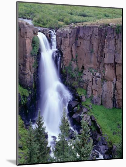 USA, Colorado, Rio Grande National Forest, North Clear Creek Falls in the San Juan Mountains-John Barger-Mounted Photographic Print