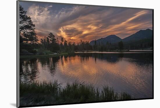 USA, Colorado, Rocky Mountain National Park. Sprague Lake at Sunset-Cathy & Gordon Illg-Mounted Photographic Print