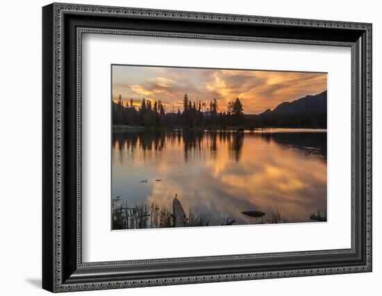 USA, Colorado, Rocky Mountain National Park. Sprague Lake at Sunset-Cathy & Gordon Illg-Framed Photographic Print