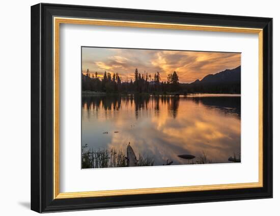 USA, Colorado, Rocky Mountain National Park. Sprague Lake at Sunset-Cathy & Gordon Illg-Framed Photographic Print