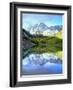 USA, Colorado. Rocky Mountains, Maroon Bells Reflect into Maroon Lake-Jaynes Gallery-Framed Photographic Print