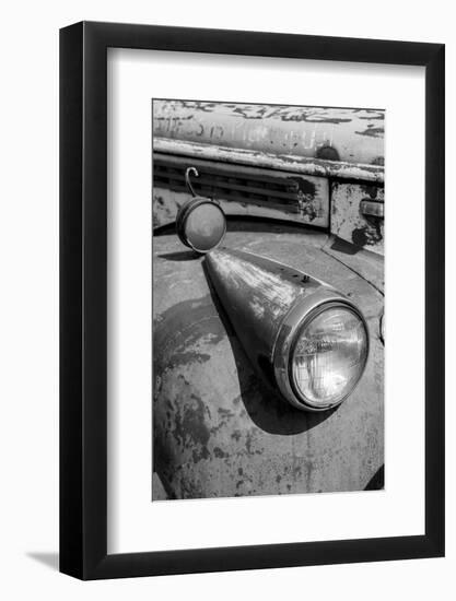 USA, Colorado. Rusty old vintage truck. Headlight detail.-Cindy Miller Hopkins-Framed Photographic Print