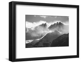 USA, Colorado, San Juan Mountains. Black and white of winter mountain landscape.-Jaynes Gallery-Framed Photographic Print