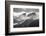 USA, Colorado, San Juan Mountains. Black and white of winter mountain landscape.-Jaynes Gallery-Framed Photographic Print