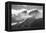 USA, Colorado, San Juan Mountains. Black and white of winter mountain landscape.-Jaynes Gallery-Framed Premier Image Canvas