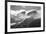 USA, Colorado, San Juan Mountains. Black and white of winter mountain landscape.-Jaynes Gallery-Framed Premium Photographic Print