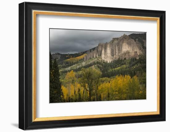 USA, Colorado, San Juan Mountains. Storm Clouds over Mountain-Don Grall-Framed Photographic Print