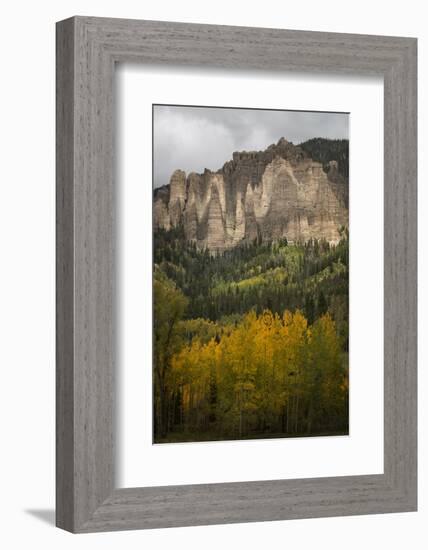 USA, Colorado, San Juan Mountains. Storm Clouds over Mountain-Don Grall-Framed Photographic Print