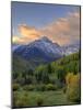 USA, Colorado, San Juan Mountains. Sunrise on mountain and valley landscape.-Jaynes Gallery-Mounted Photographic Print