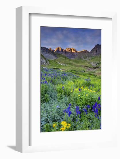 USA, Colorado. Sunrise in American Basin in the San Juan Mountains.-Dennis Flaherty-Framed Photographic Print