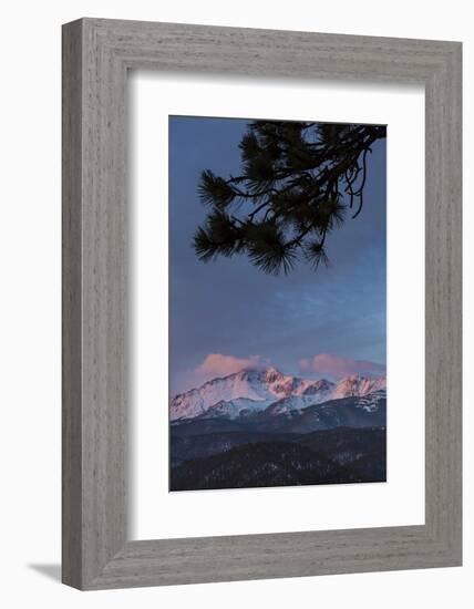 USA, Colorado. Sunrise on Pikes Peak-Don Grall-Framed Photographic Print