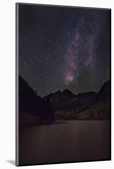 USA, Colorado. the Milky Way Above Maroon Bells Mountains and Lake-Don Grall-Mounted Photographic Print