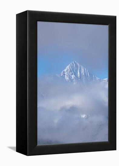 USA, Colorado, Uncompahgre National Forest. Autumn sunrise on foggy Wilson Peak.-Jaynes Gallery-Framed Premier Image Canvas